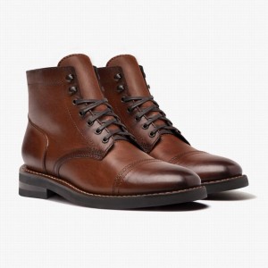 Thursday Boots Captain Miesten Nauhasaappaat Brandy | KJS1496LW