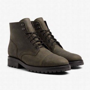 Thursday Boots Captain StormKing® Miesten Nauhasaappaat Tummanoliivinvihreä | DJM10085TU