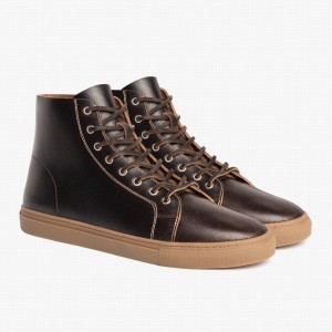 Thursday Boots Premier Miesten Korkeavartiset Tennarit Cacao | CGG612TR