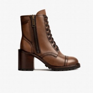 Thursday Boots Rebel Naisten Nauhasaappaat Ruskea | PYU5788YM