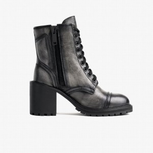 Thursday Boots Rebel Naisten Nauhasaappaat Harmaat | CNO7393SY