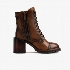 Thursday Boots Rebel Naisten Nauhasaappaat Walnut | QSW5869LF