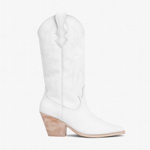 Thursday Boots Rodeo Naisten Western Saappaat Valkoinen | SIB7583FH