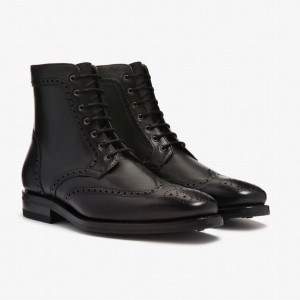 Thursday Boots Wingtip Miesten Nauhasaappaat Mustat | CNE7738MO