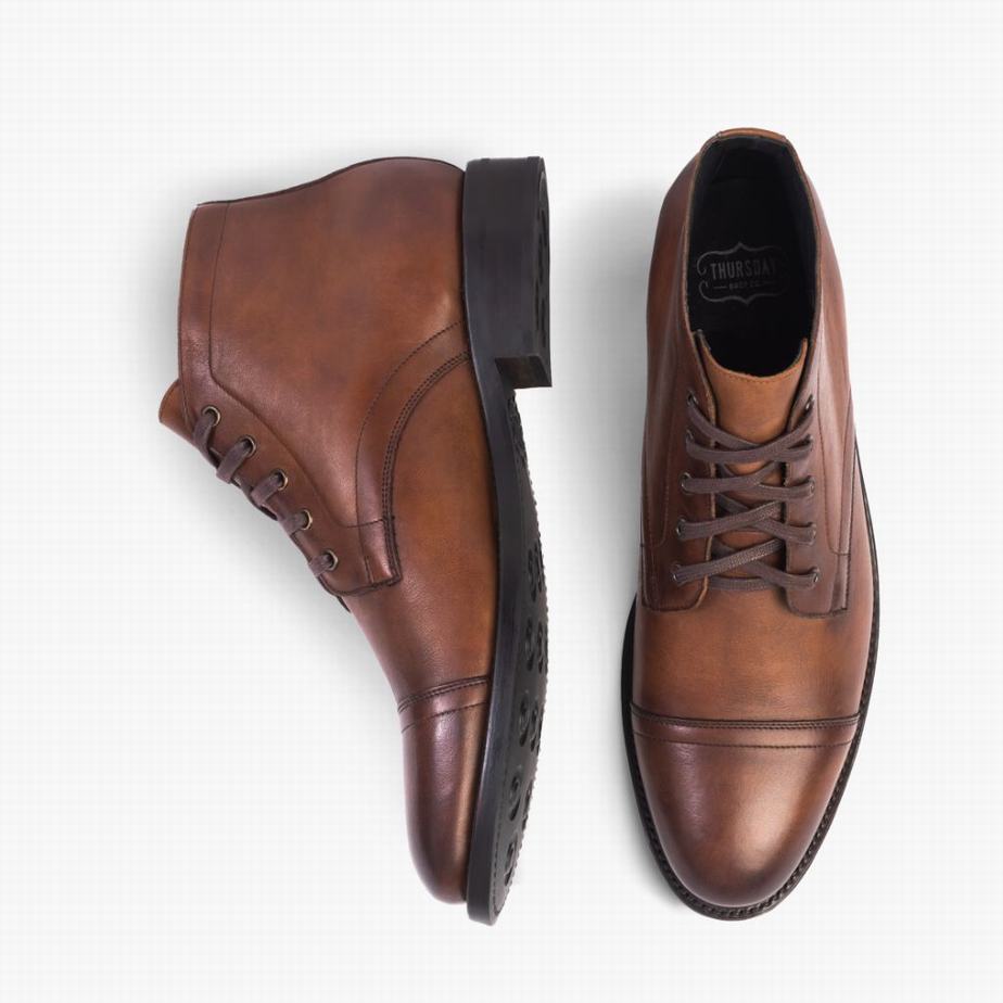 Thursday Boots Cadet Miesten Chukka Saappaat Walnut | JRH2565PN