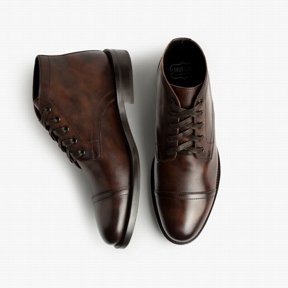 Thursday Boots Cadet Miesten Chukka Saappaat Kahvi | GAW5958GI