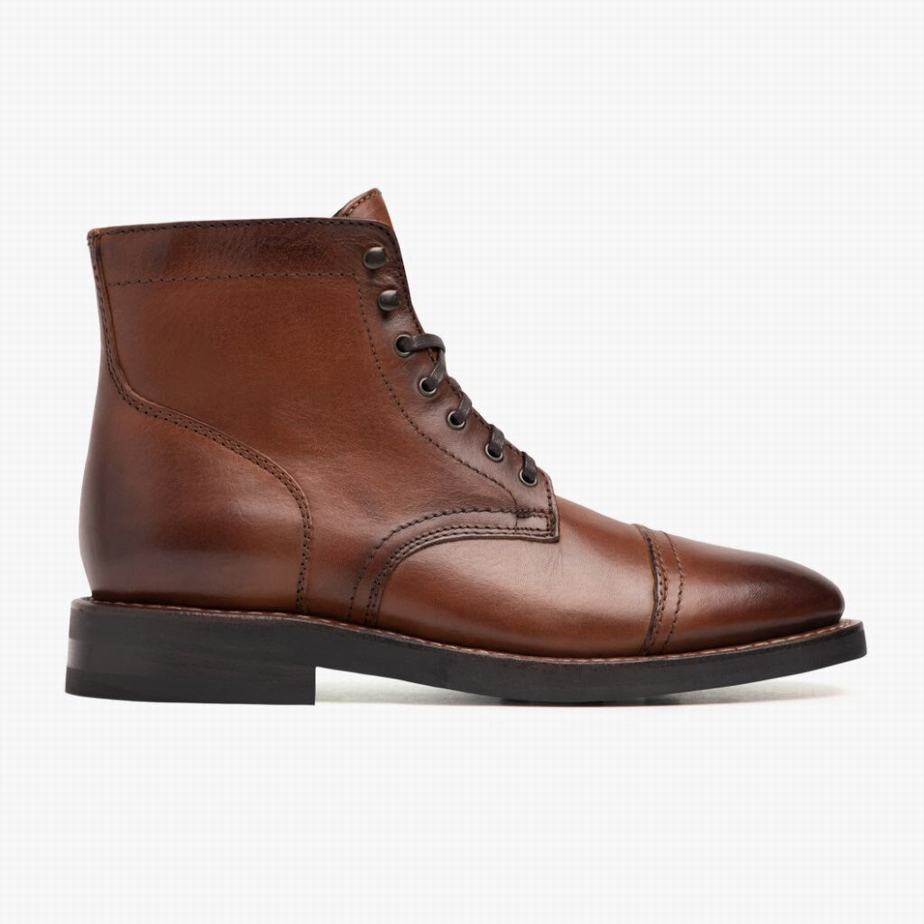 Thursday Boots Captain Miesten Nauhasaappaat Brandy | KJS1496LW