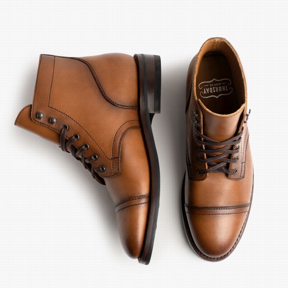 Thursday Boots Captain Miesten Nauhasaappaat Toffee | DNN2929RX