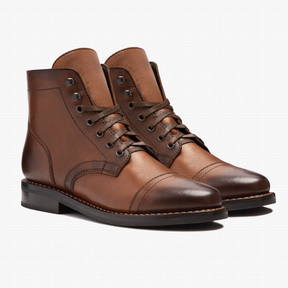 Thursday Boots Captain Naisten Nauhasaappaat Brandy | VVI8458HX