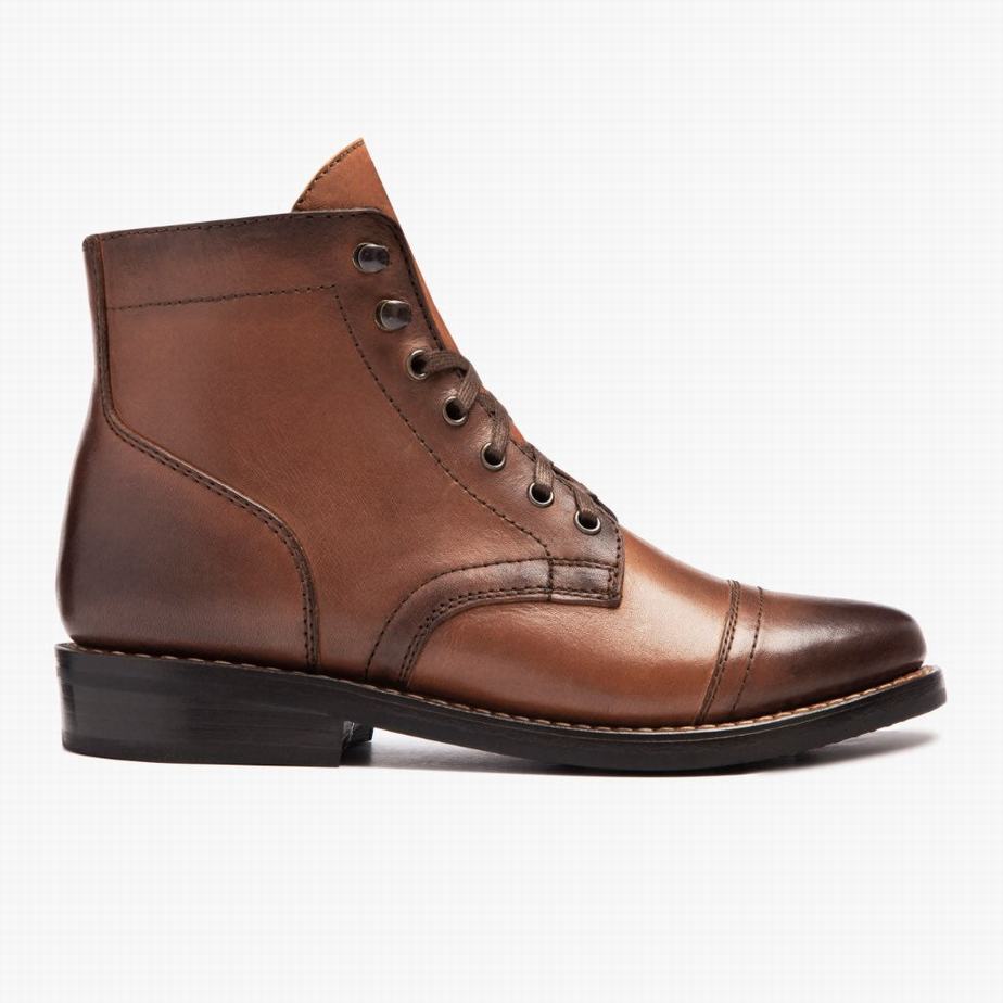 Thursday Boots Captain Naisten Nauhasaappaat Brandy | VVI8458HX