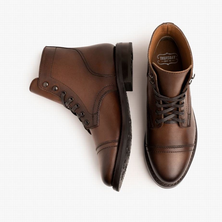 Thursday Boots Captain Naisten Nauhasaappaat Walnut | BNC5518LS