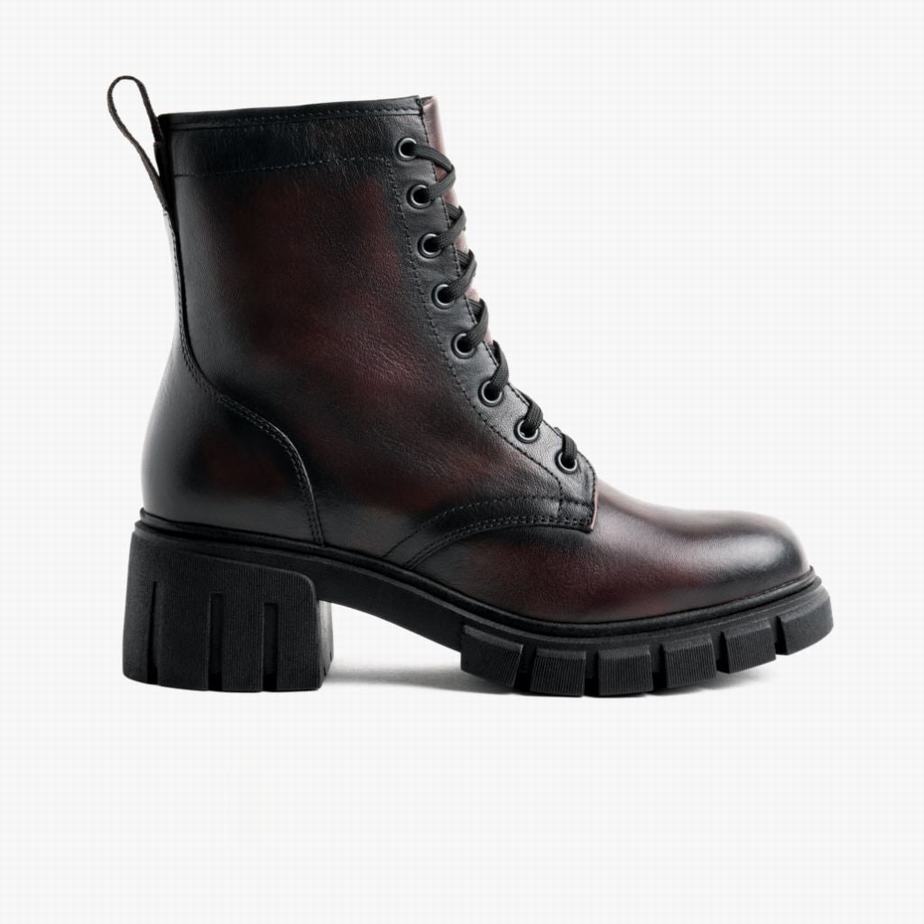 Thursday Boots Coda Naisten Nauhasaappaat Mustat Pinkki | QRQ3320UJ