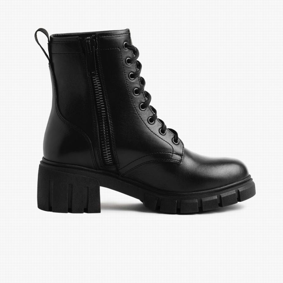 Thursday Boots Coda Naisten Nauhasaappaat Mustat | TNP2155NY