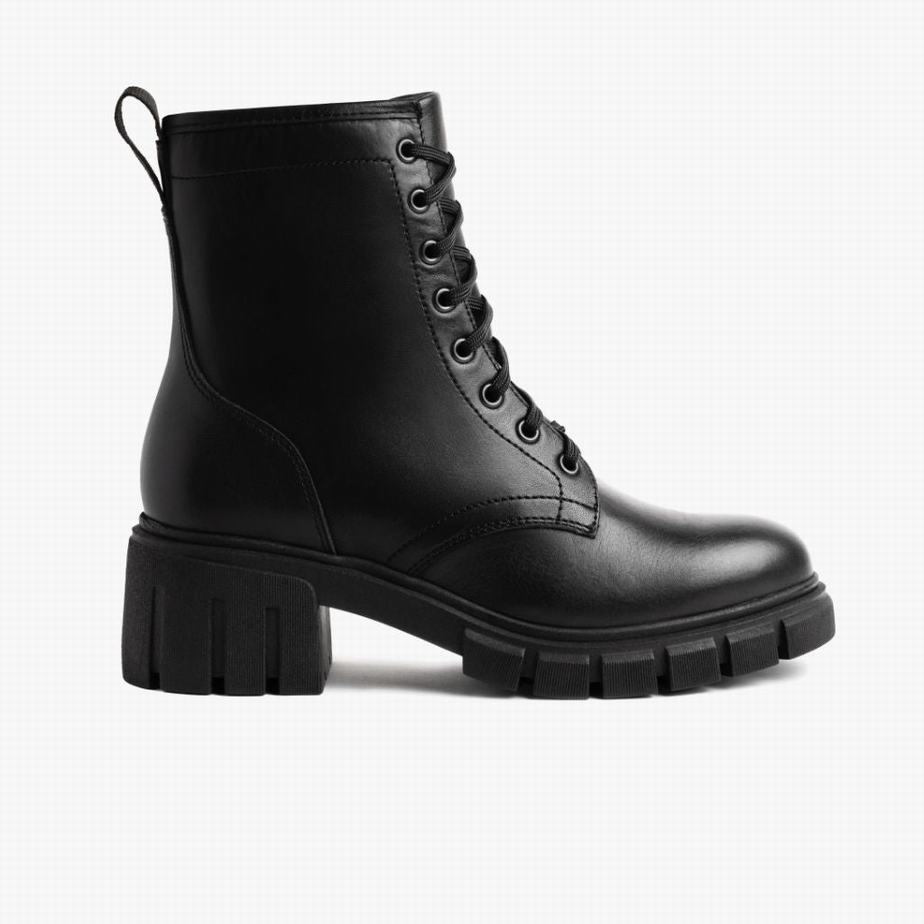 Thursday Boots Coda Naisten Nauhasaappaat Mustat | TNP2155NY