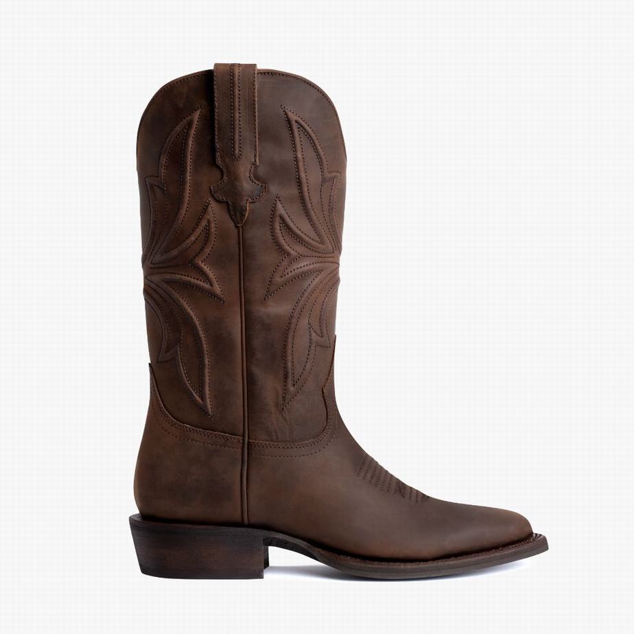 Thursday Boots Desperado Miesten Western Saappaat Suklaa | MSP1871AF