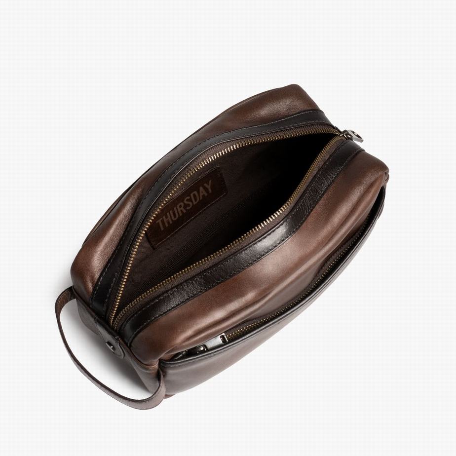 Thursday Boots Dopp Kit Miesten Toilettilaukku Suklaa | XFE2616GF