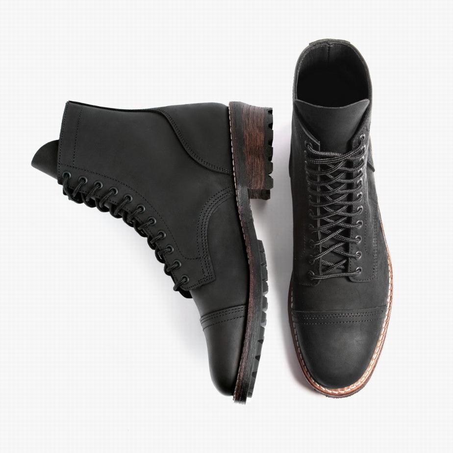 Thursday Boots Logger Miesten Nauhasaappaat Mustat | HMC210JM