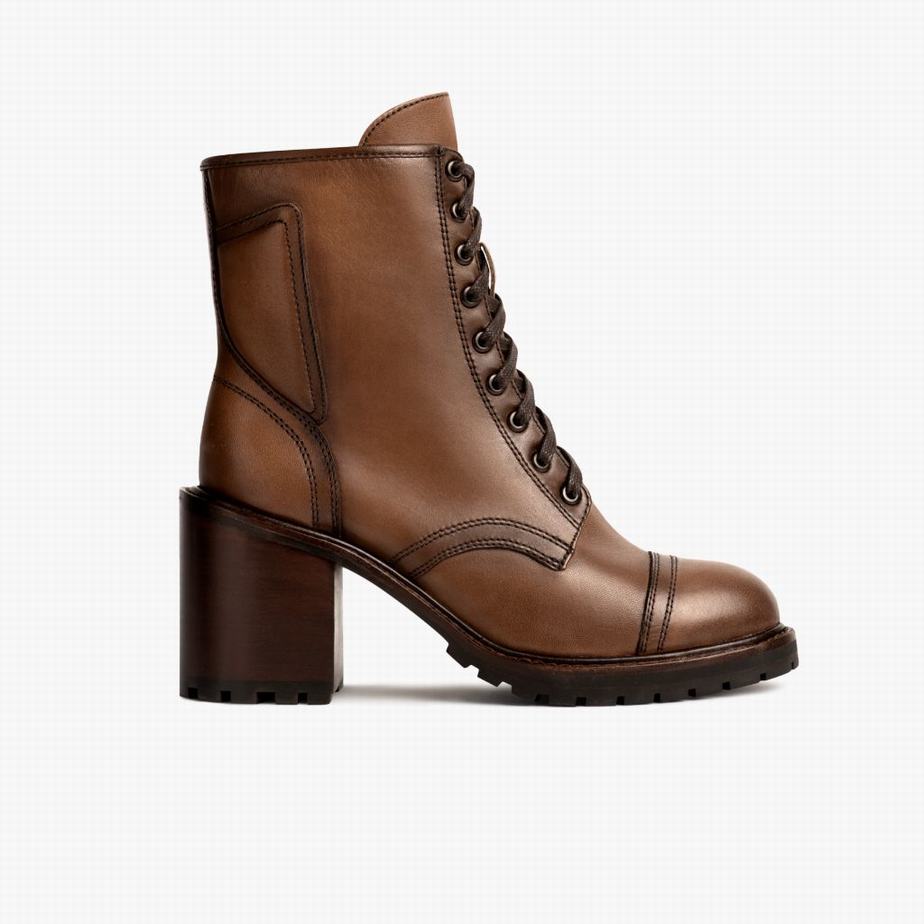 Thursday Boots Rebel Naisten Nauhasaappaat Ruskea | PYU5788YM