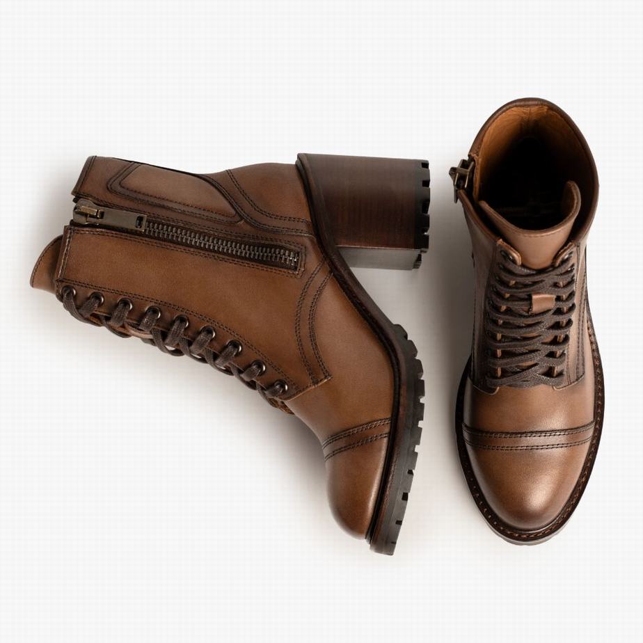 Thursday Boots Rebel Naisten Nauhasaappaat Ruskea | PYU5788YM