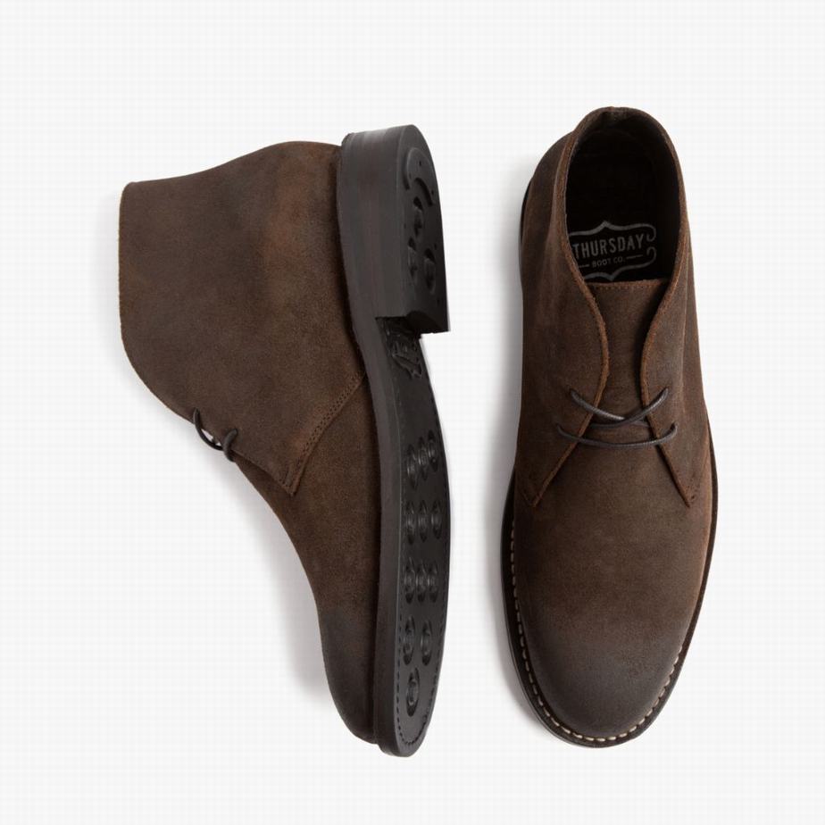 Thursday Boots Scout Miesten Chukka Saappaat Mocha | TJM913OS