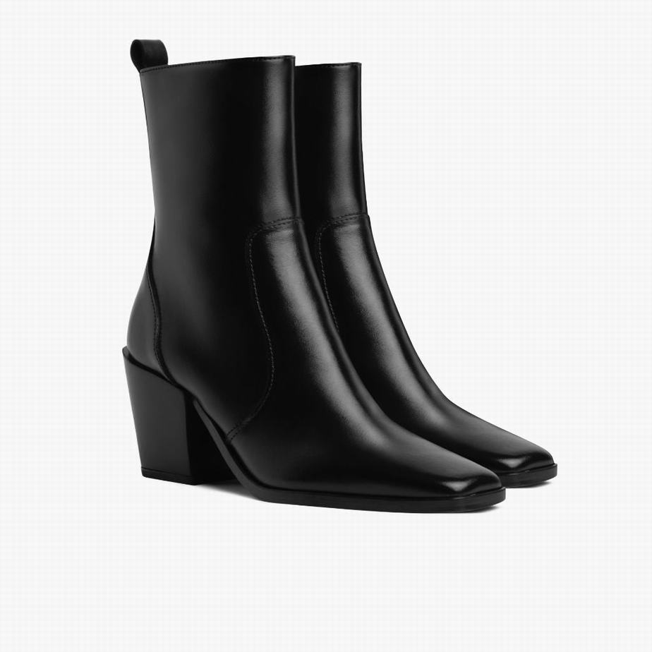 Thursday Boots Soho Zip Naisten Saappaat Mustat | ZUU148JR