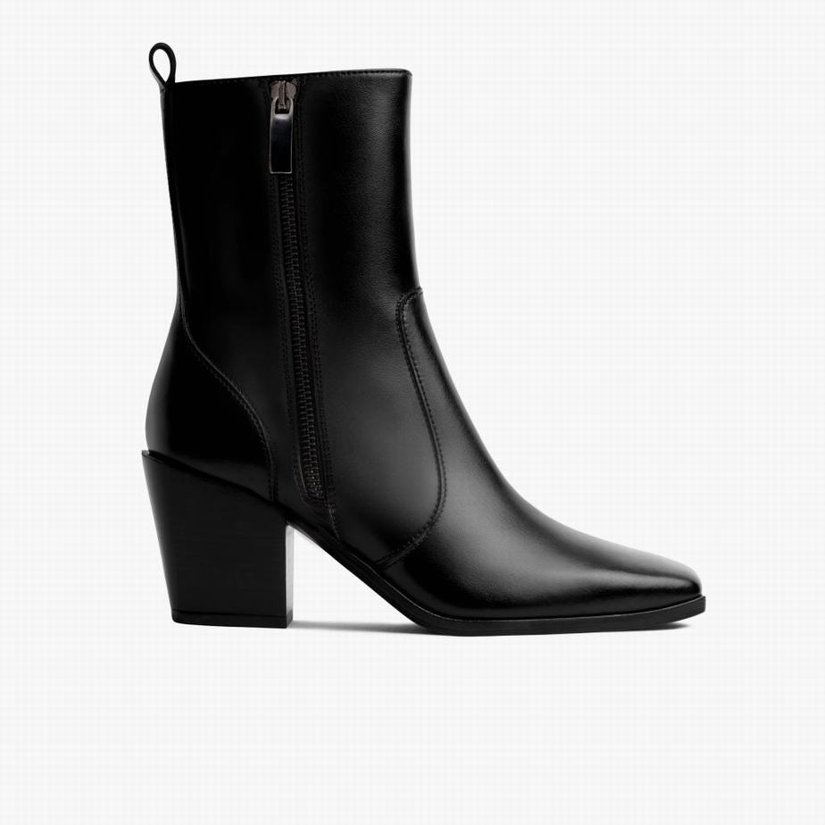 Thursday Boots Soho Zip Naisten Saappaat Mustat | ZUU148JR