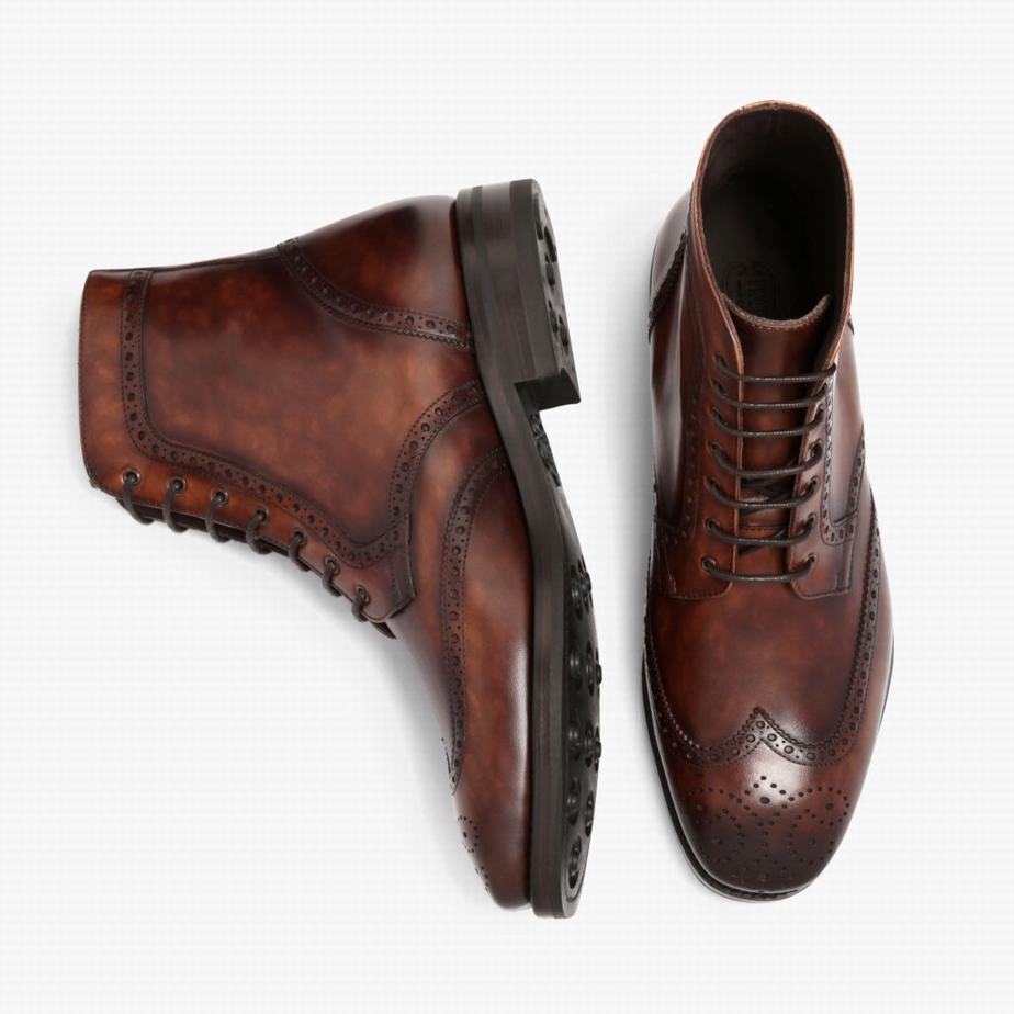 Thursday Boots Wingtip Miesten Nauhasaappaat Suklaa | WBU3340QU