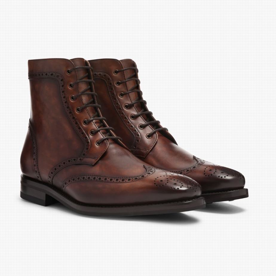 Thursday Boots Wingtip Miesten Nauhasaappaat Suklaa | WBU3340QU