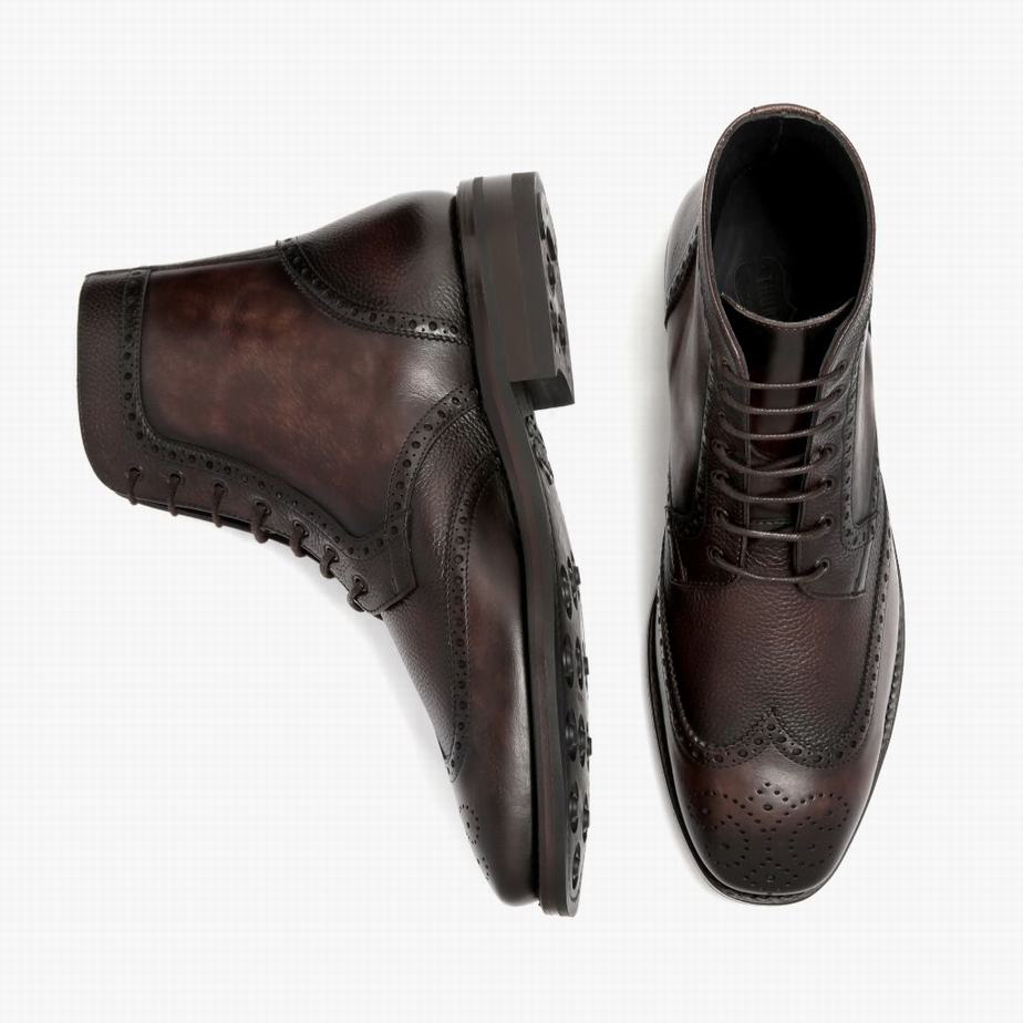 Thursday Boots Wingtip Miesten Nauhasaappaat Kahvi | VIX9422QR