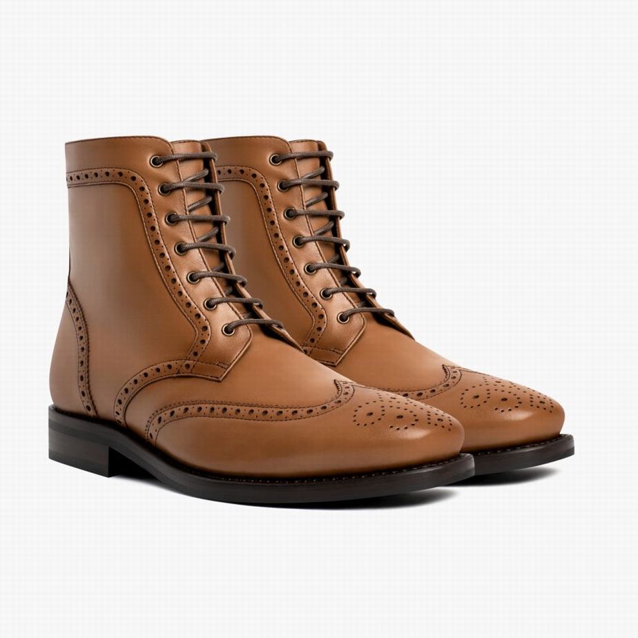 Thursday Boots Wingtip Miesten Nauhasaappaat Ruskea | CVA2691BJ