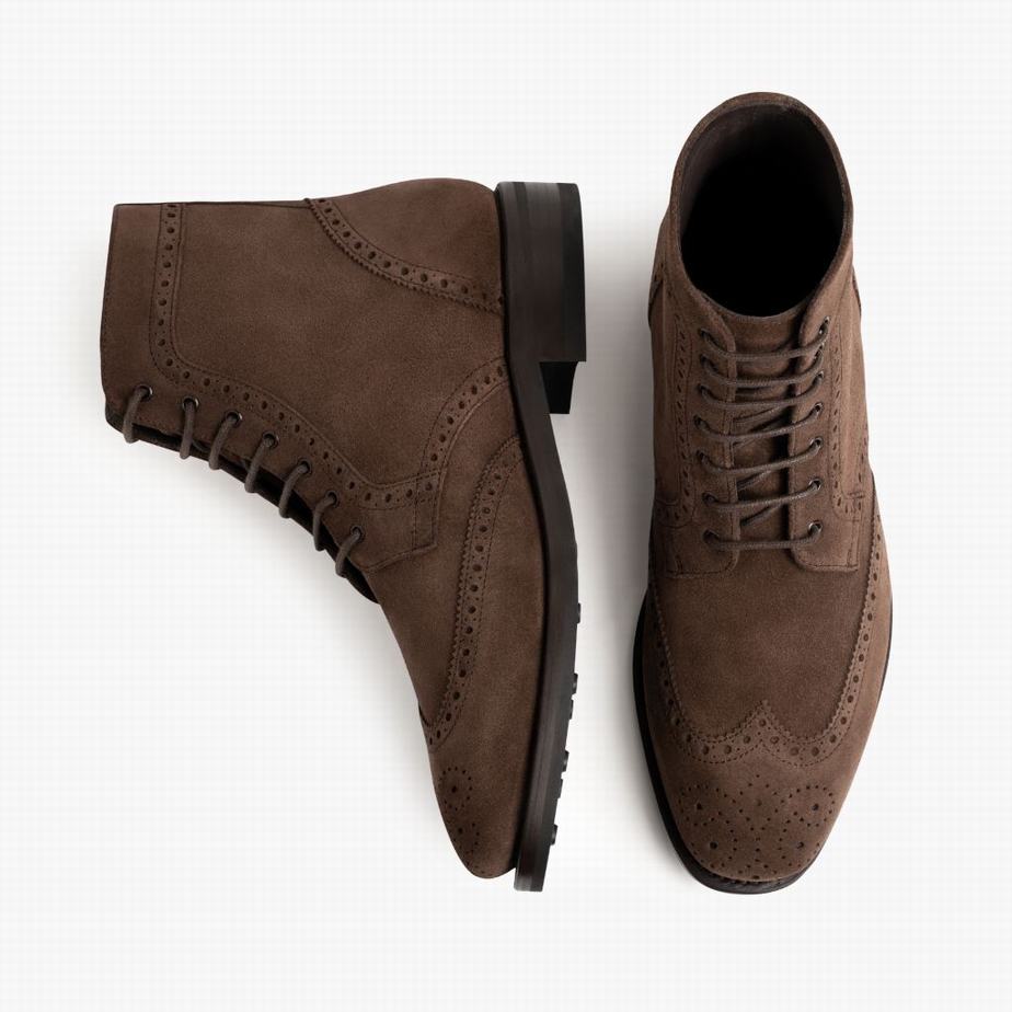 Thursday Boots Wingtip Miesten Nauhasaappaat Suklaa | IBV2487MY