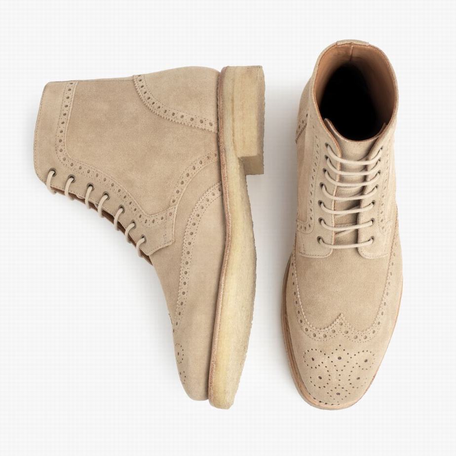 Thursday Boots Wingtip Miesten Nauhasaappaat Dune | FIH3855WZ